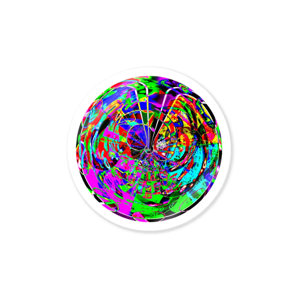 懺悔堂のパターン005:crazy sphere ステッカー