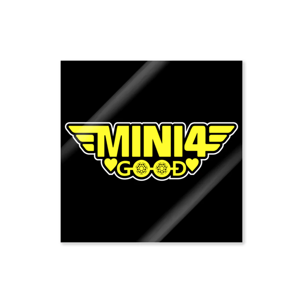 mini4goodのmini4goodロゴイエロー 스티커