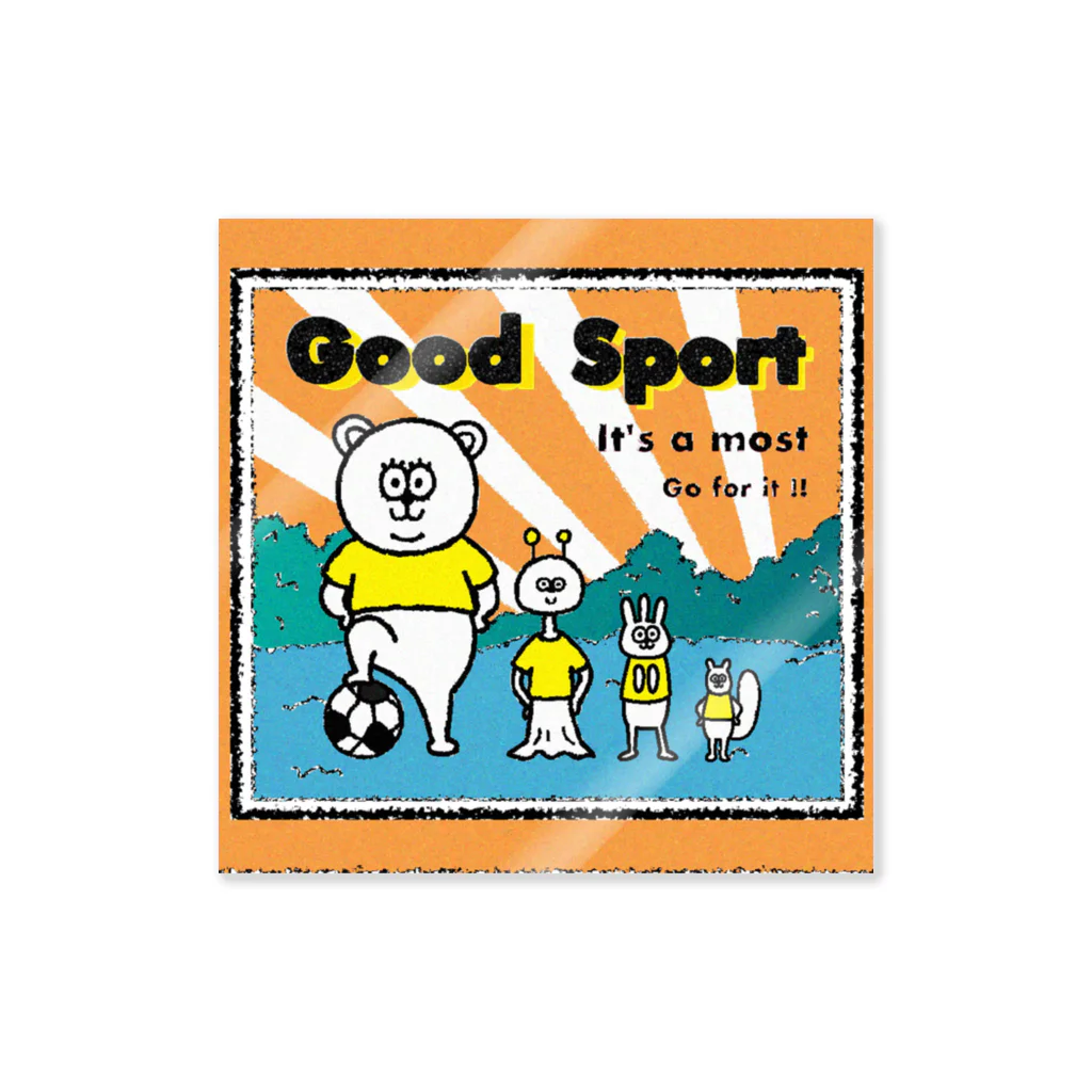 osanaiSHOPのGood Sportsくま ステッカー