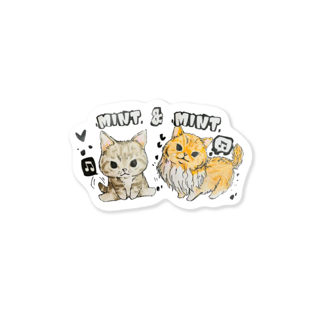 ICE BEANSのダブルミントくん Sticker