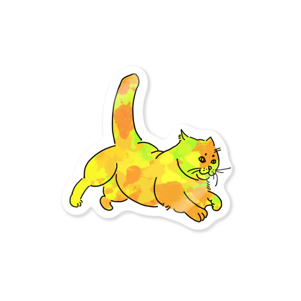 myrmyの夜に急ぐ猫（単体） Sticker