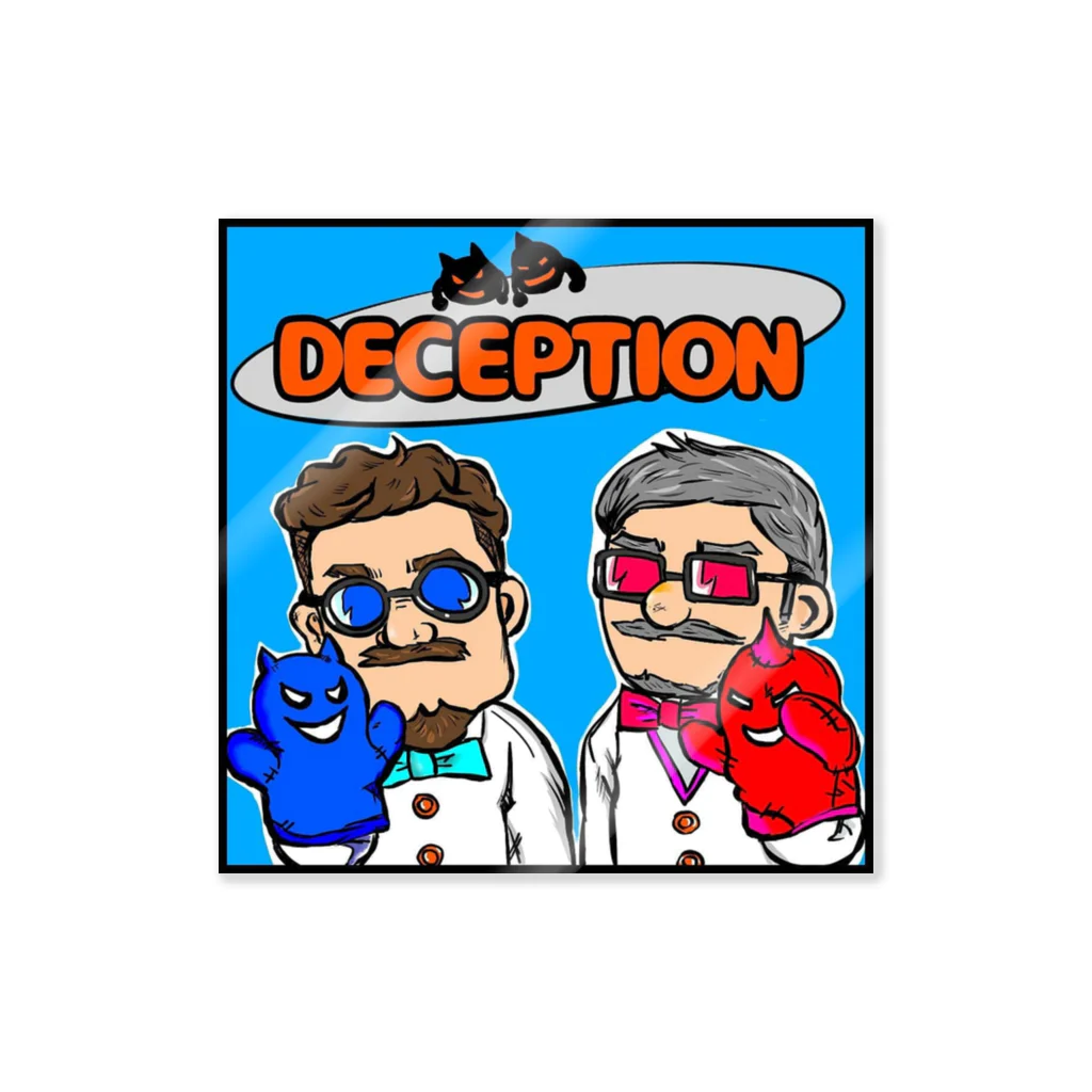 TOMMY★☆ZAWA　ILLUSTRATIONのだましあい DECEPTION カラー ステッカー