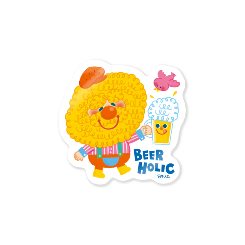 あくざわめぐみSHOPのBEERHOLIC Sticker