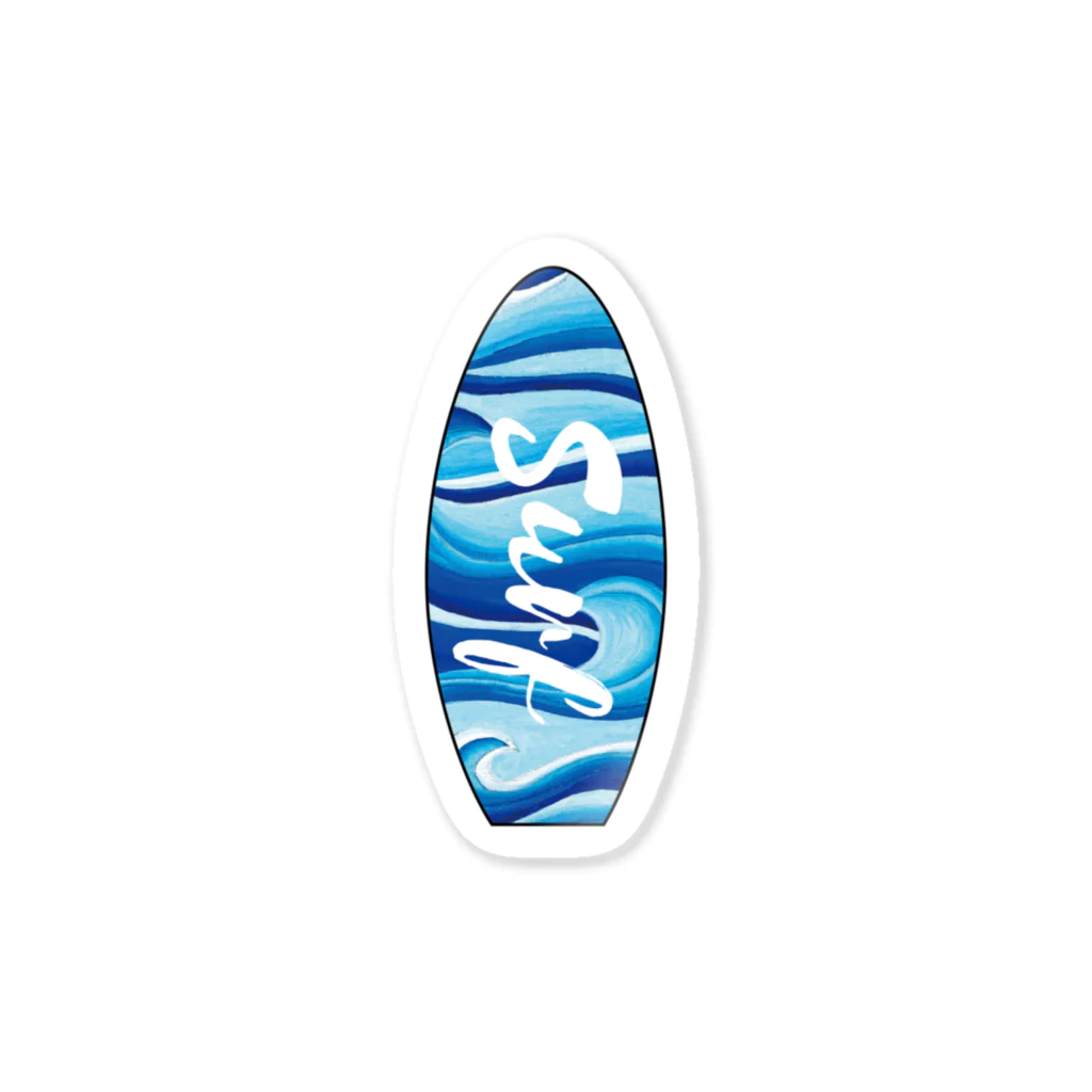 Blue Oceanのwave Sticker