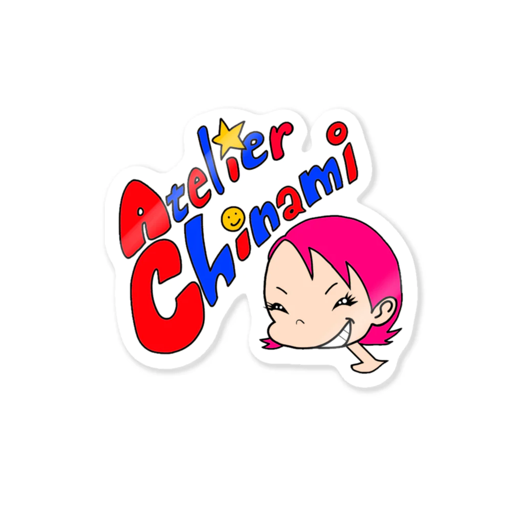 アトリエChinamiグッツショップのPOPリーズナブル Sticker