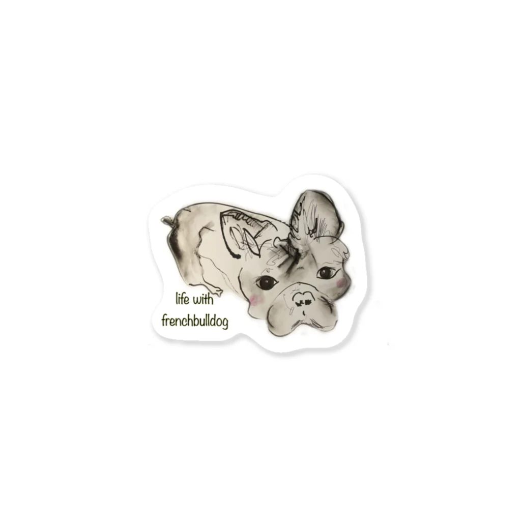 fortuna-coのlife with frenchbulldog Sticker