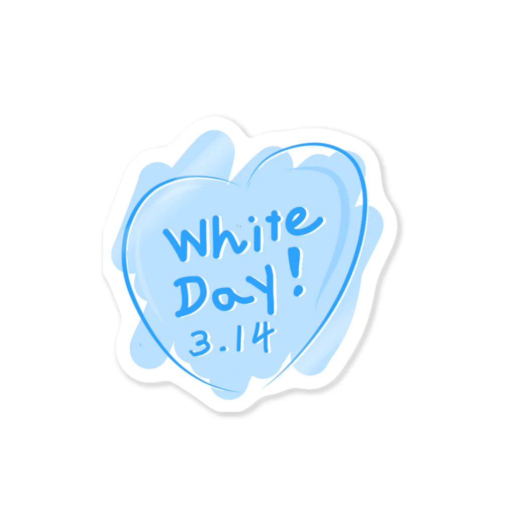 海のサワガニのWhite Day！ Sticker