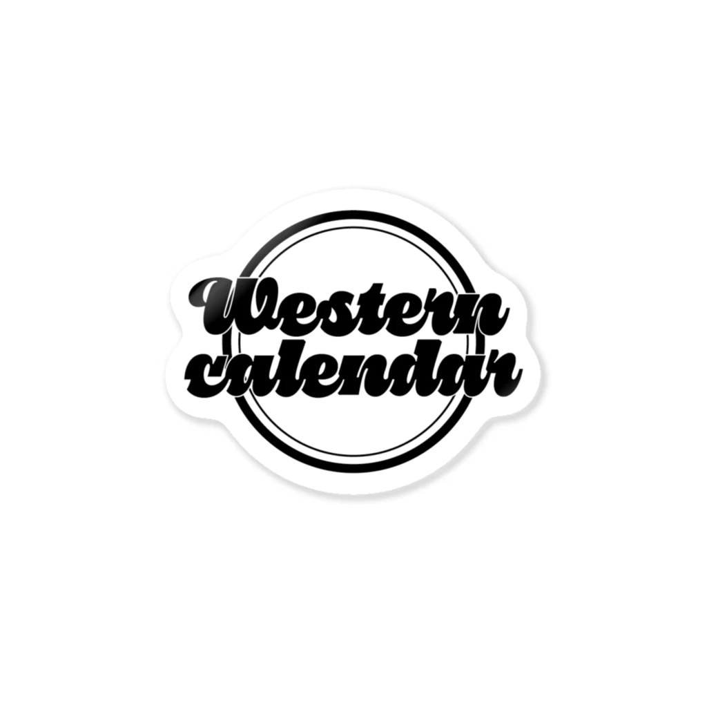 Western calendarのWestern calendar ロゴステッカー ステッカー