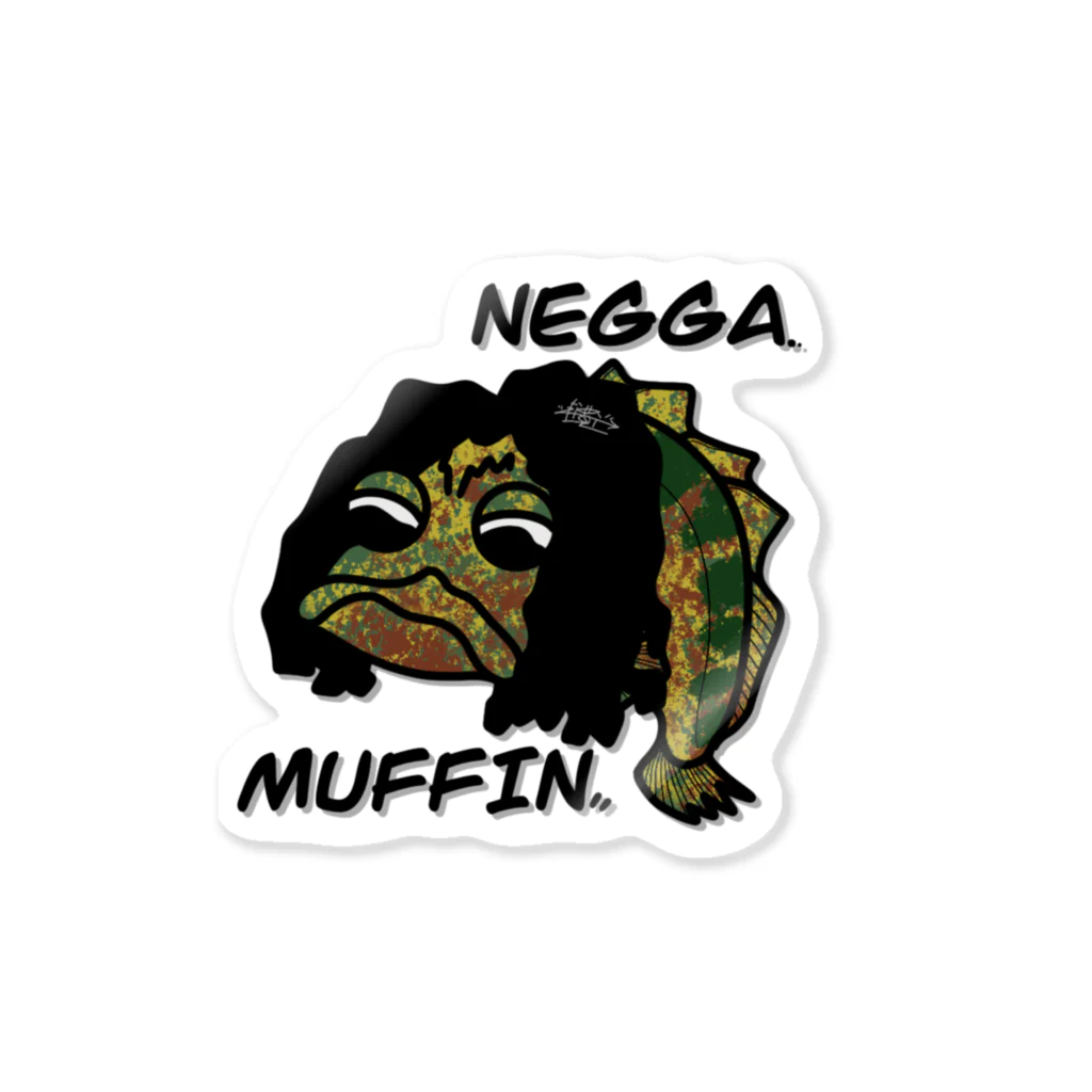 snaggedgorillaのNEGGAMUFFIN Sticker