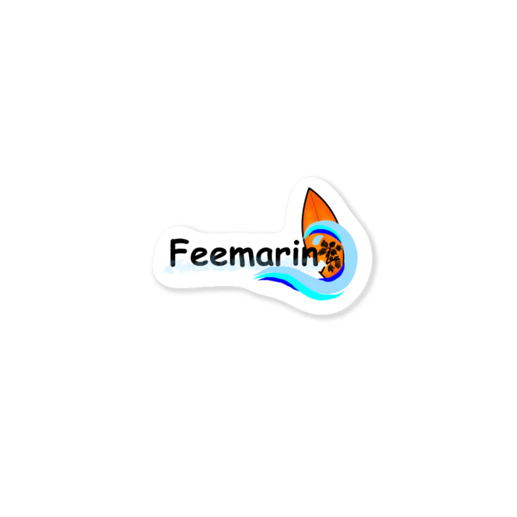 FeemarinのFeemarin（黒ロゴ） Sticker