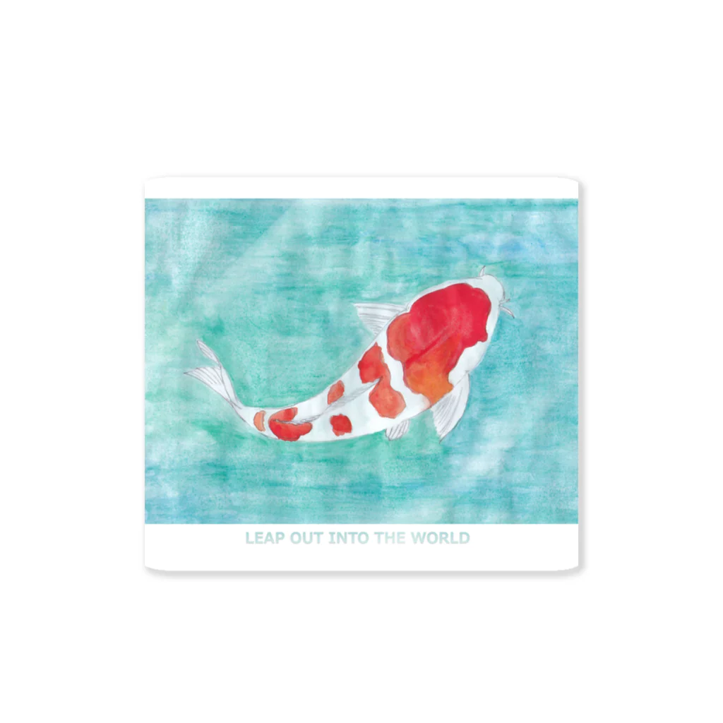 ホームタウンスター　Hometown Star の鯉の旅立ち　Carp's Departure Sticker