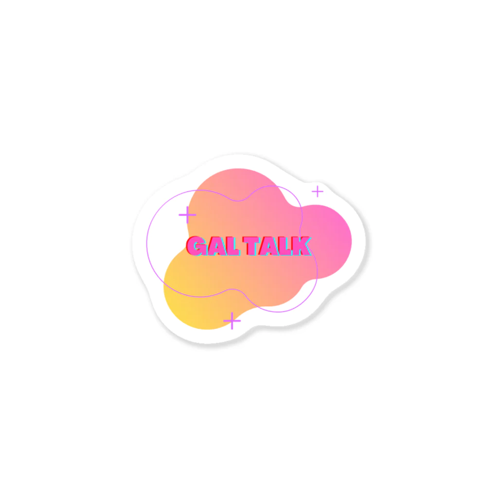 GAL TALK のGAL TALK ロゴ Sticker