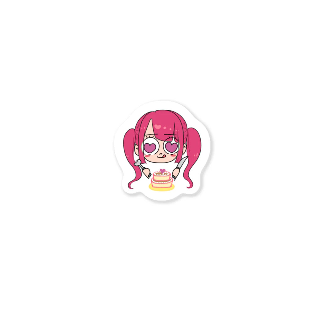 まるいスニーカーのどきどきちゃん　（パンケーキあり） Sticker