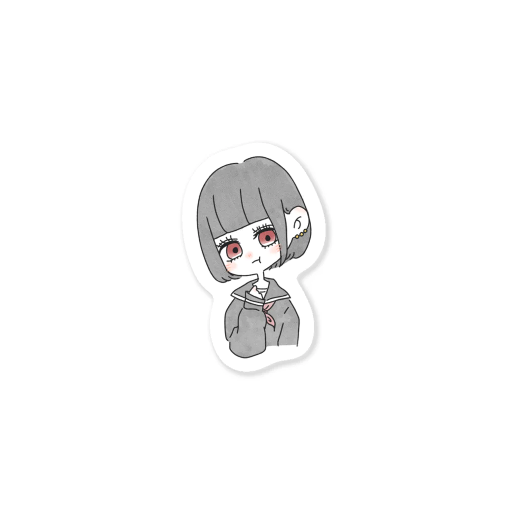 じゃが。の地雷子ちゃん。 Sticker