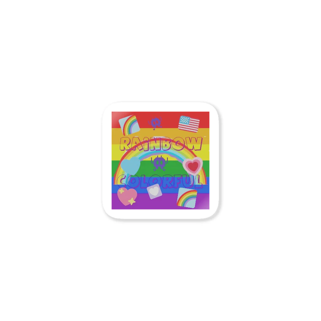 🌈arina🌈のRAINBOWcolorful Sticker