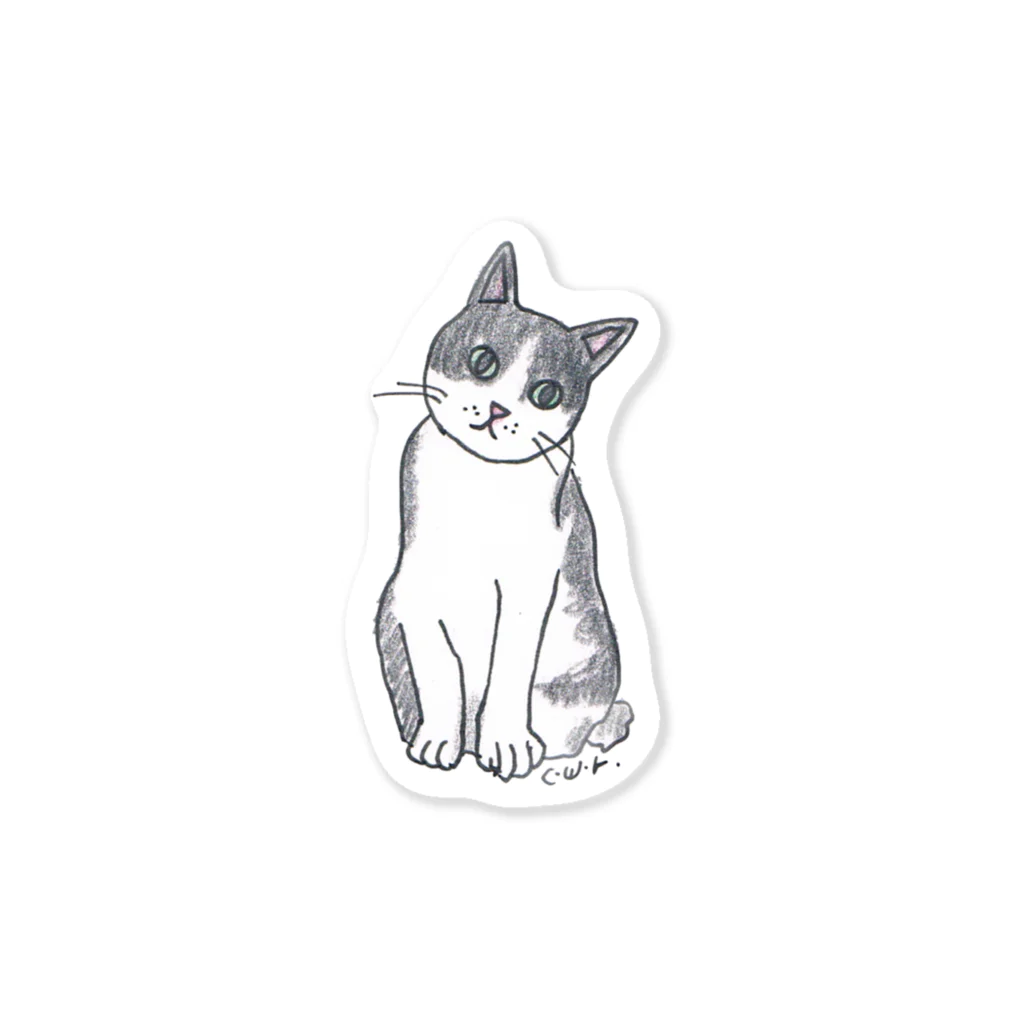 CUROGNACの100nyans099.bon_osumashicat Sticker