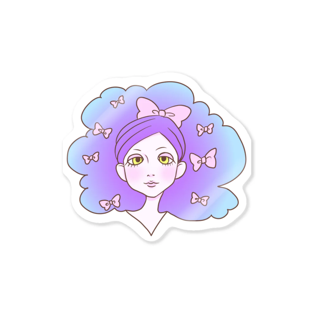 盲目百貨店のリボンちゃん Sticker