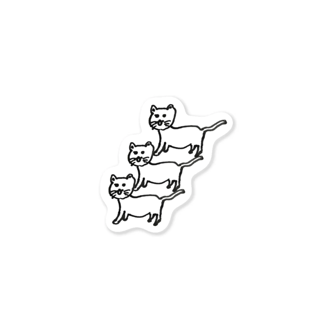 廃棄場のかさねたねこです Sticker