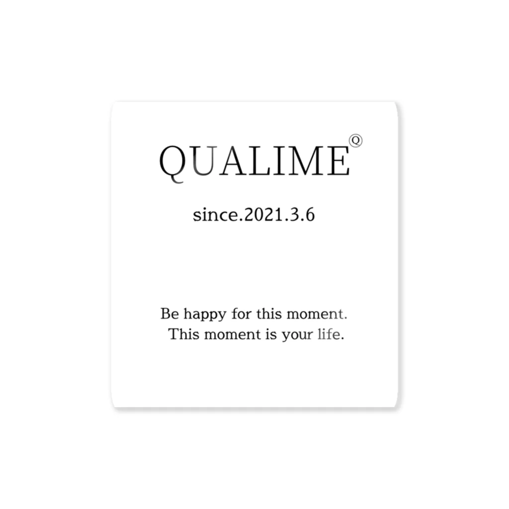 QUALIMEのQUALIME ステッカー