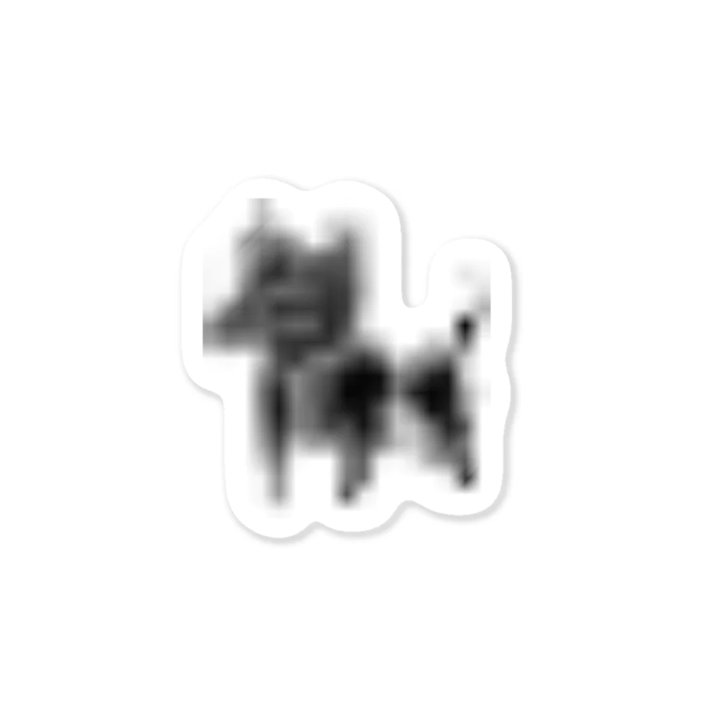 ウウウウのひどい画質の犬 스티커