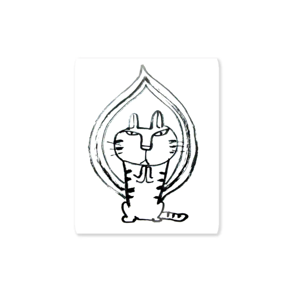 福猫屋の猫の祈り Sticker