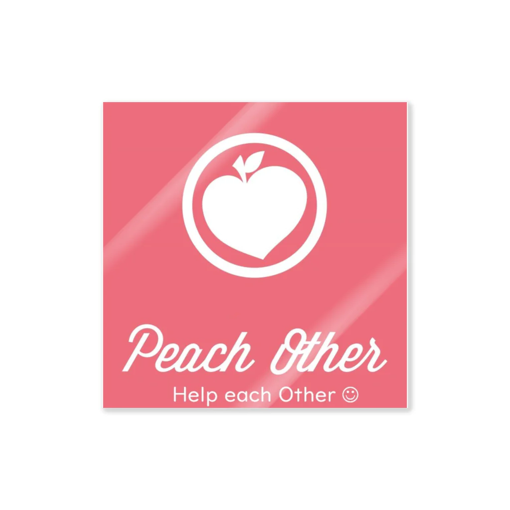 Peach OtherのHelP each Other　バージョン Sticker