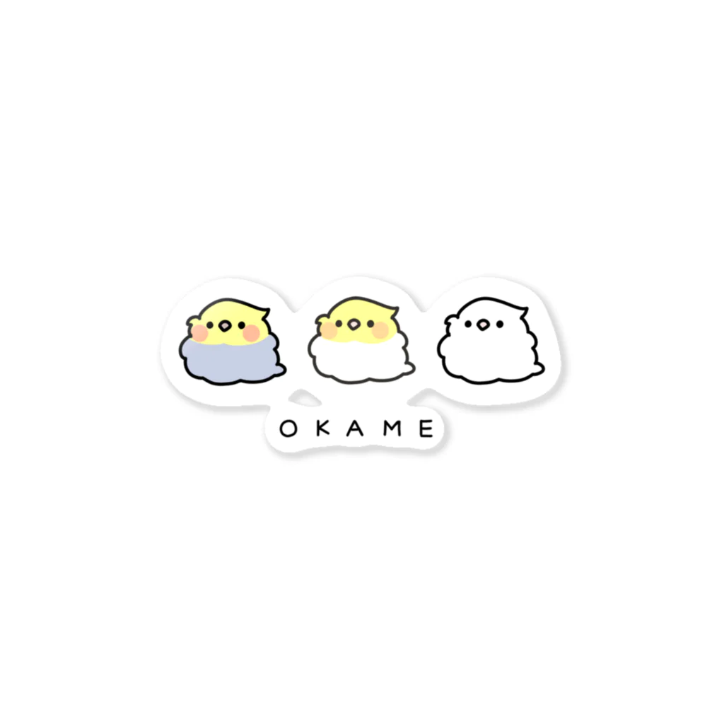 pinaのグッズのTHE OKAME CHAN Sticker
