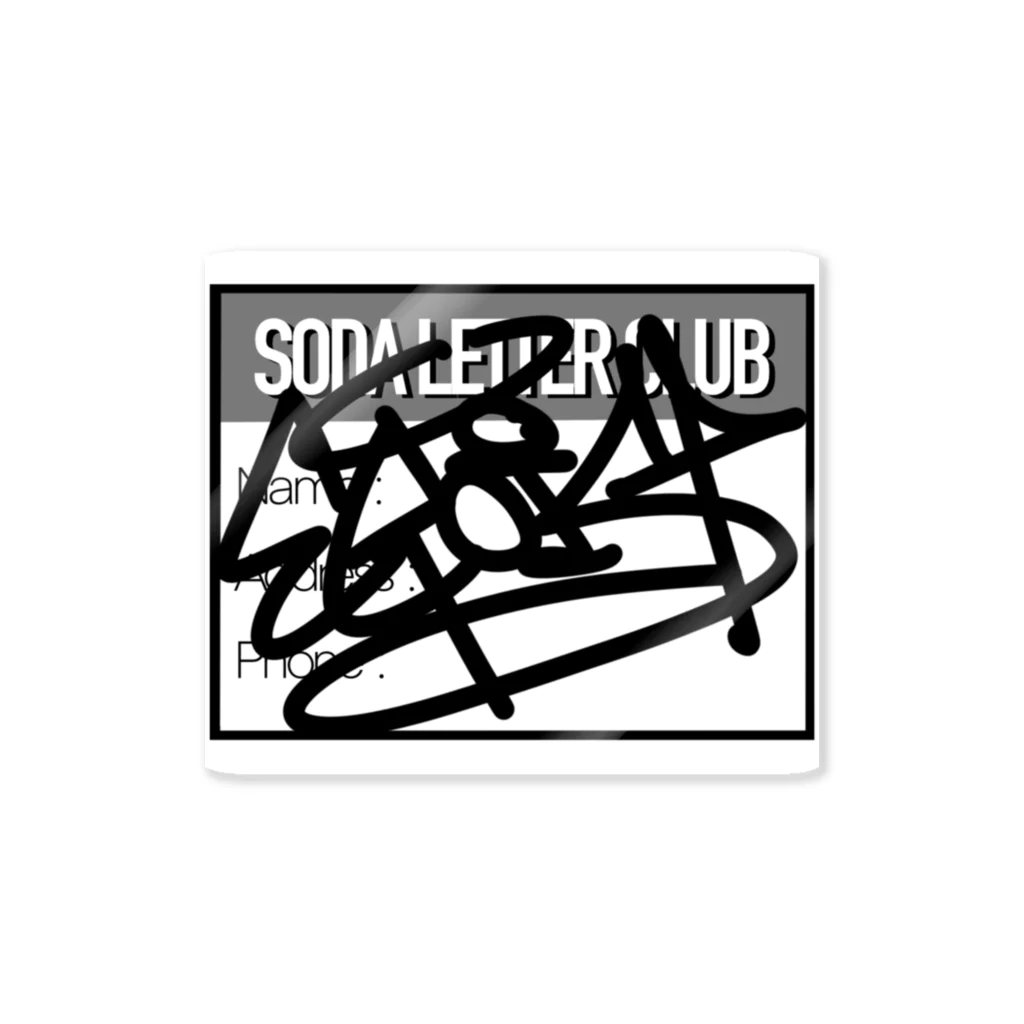 Soda Letter Works のEGOIST sticker ステッカー