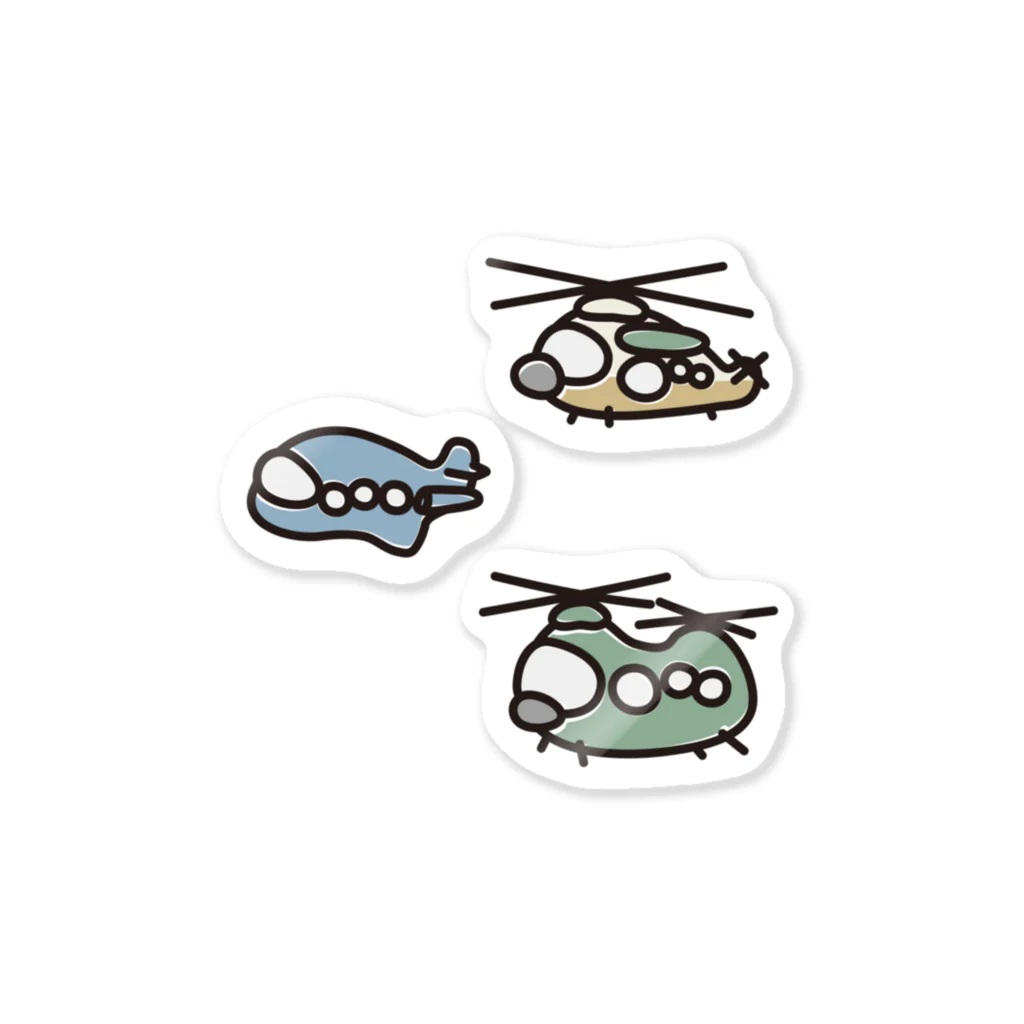 六〇式御絵描屋のMycroMission@UH-60J/U-125/CH-47【シールセット】 Sticker