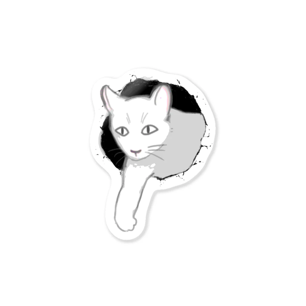 そらまめの猫が出てくる Sticker