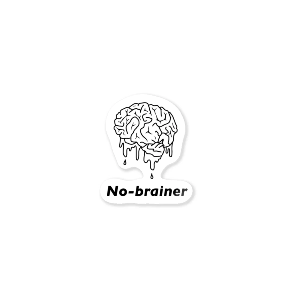 No-brainer のNo-brainer  Sticker