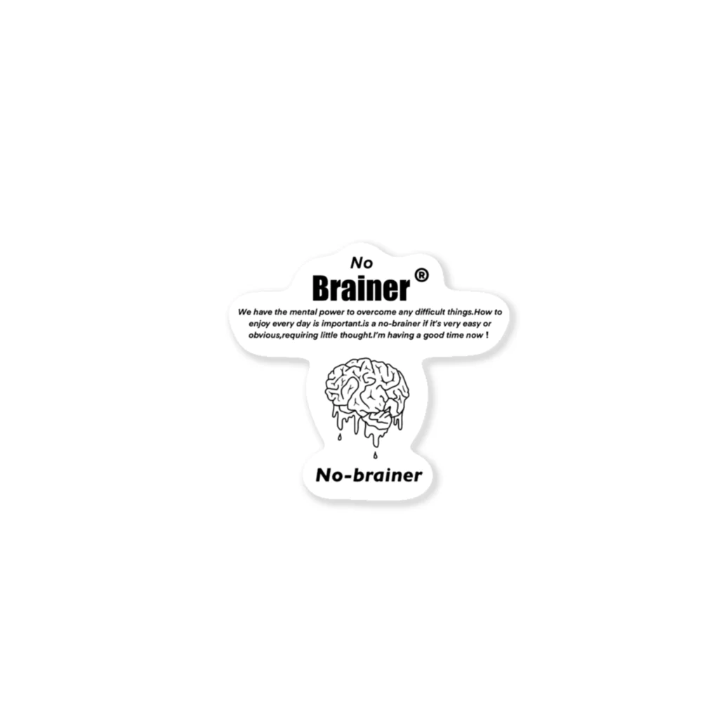 No-brainer のNo-brainer Sticker