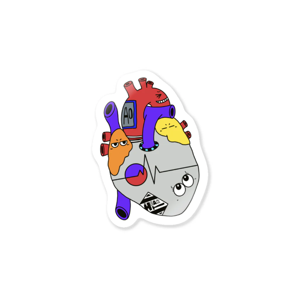 NバクのHeart【心臓】 Sticker