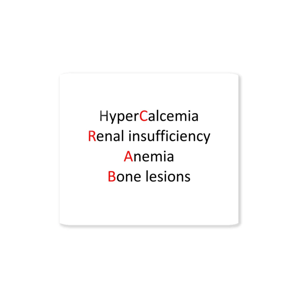 MedTechのMultiple Myeloma ステッカー