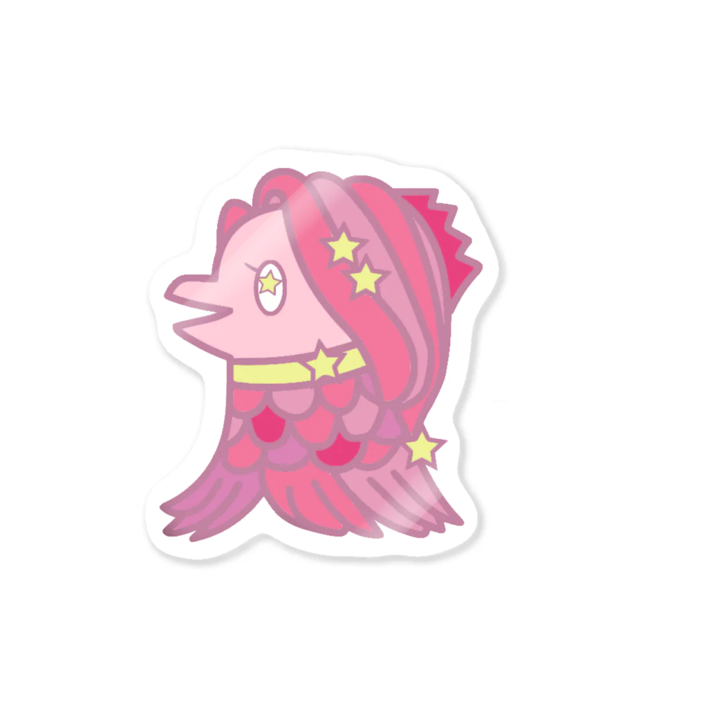 アマビエちゃんショップのサクラあまびえちゃん Sticker