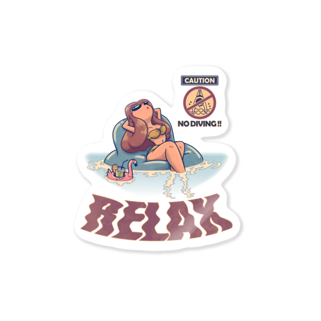 nidan-illustrationの"RELAX" Sticker