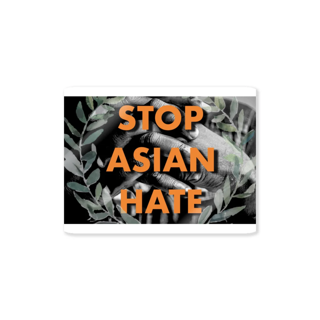 BLANKFIELDのSTOP ASIAN HATE ステッカー