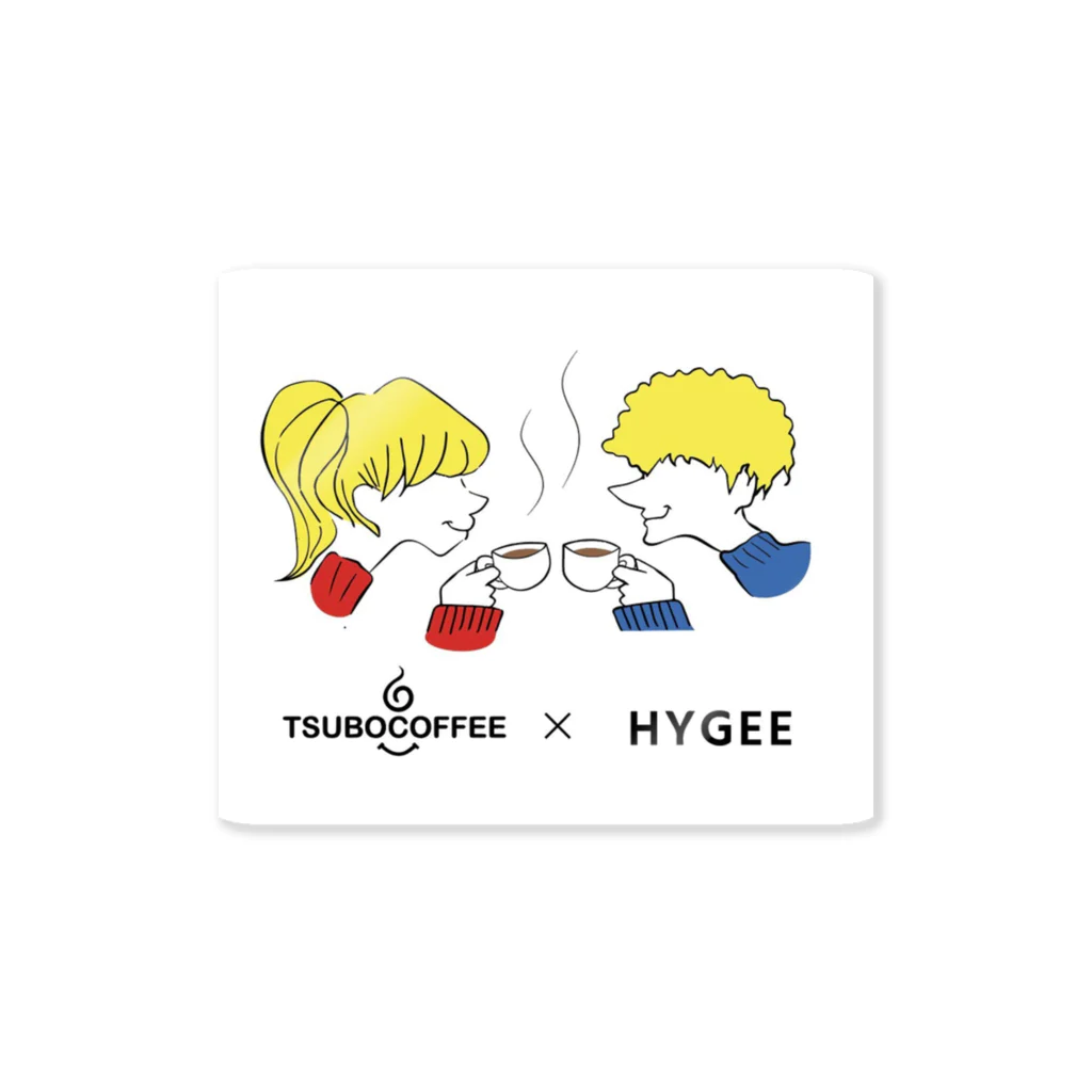 ほっこり LIFE STOREのHYGGE × Tsubo Coffee ステッカー ステッカー