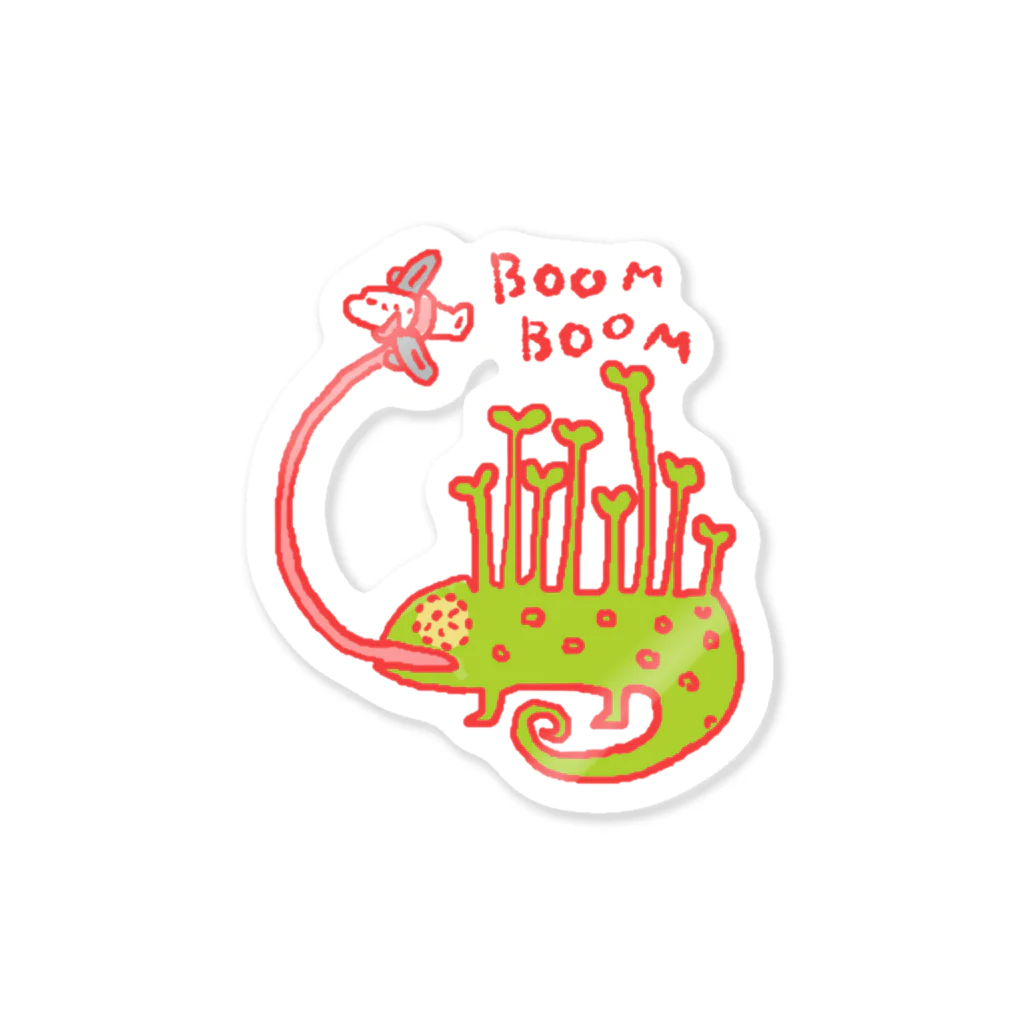 SKULL-2のBOOM BOOMカメレオン Sticker