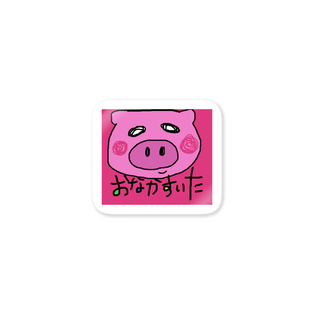 WAKINSONどうぶつ園のぶたさんのきもち Sticker