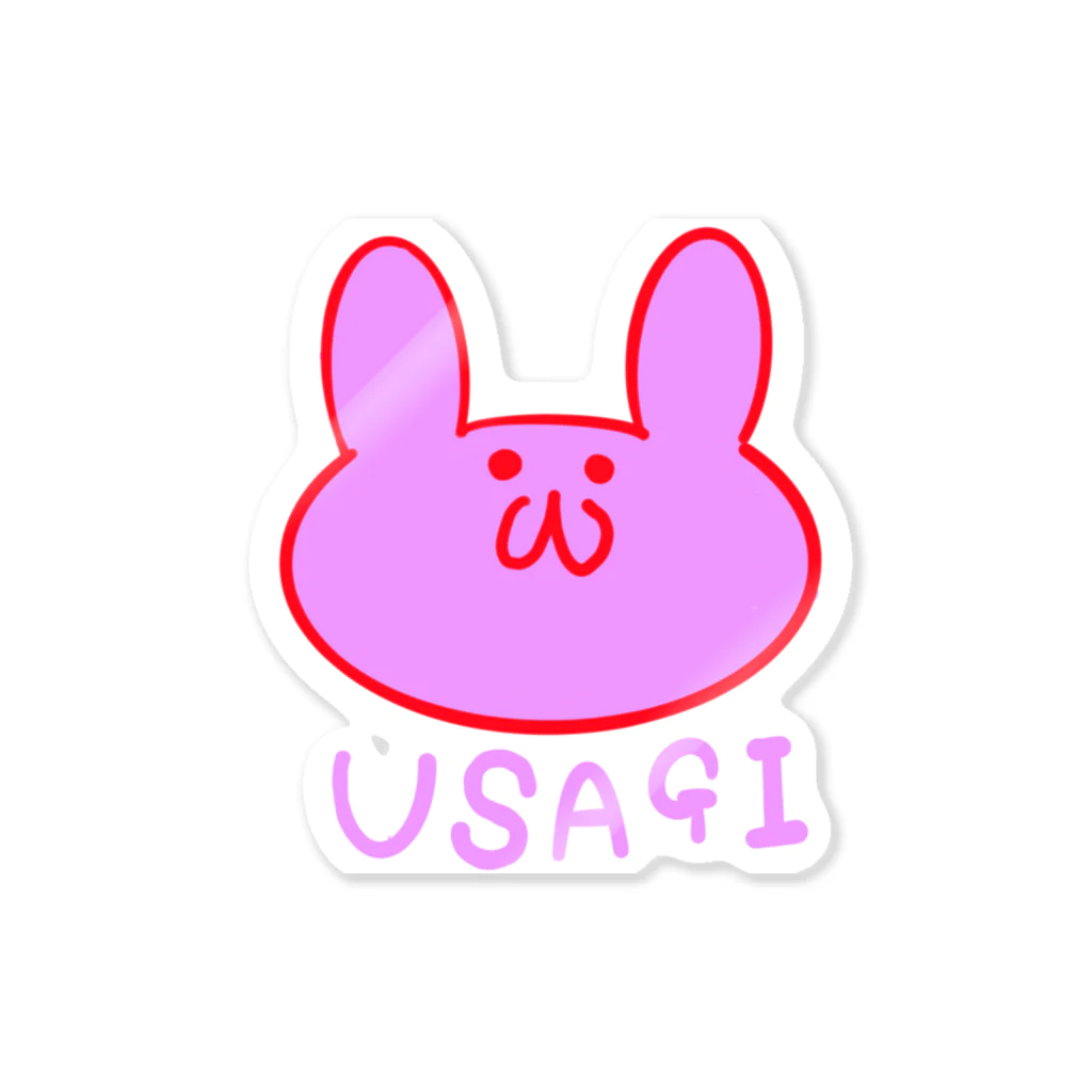 みづいろのダサパーカーのダサウサギ Sticker