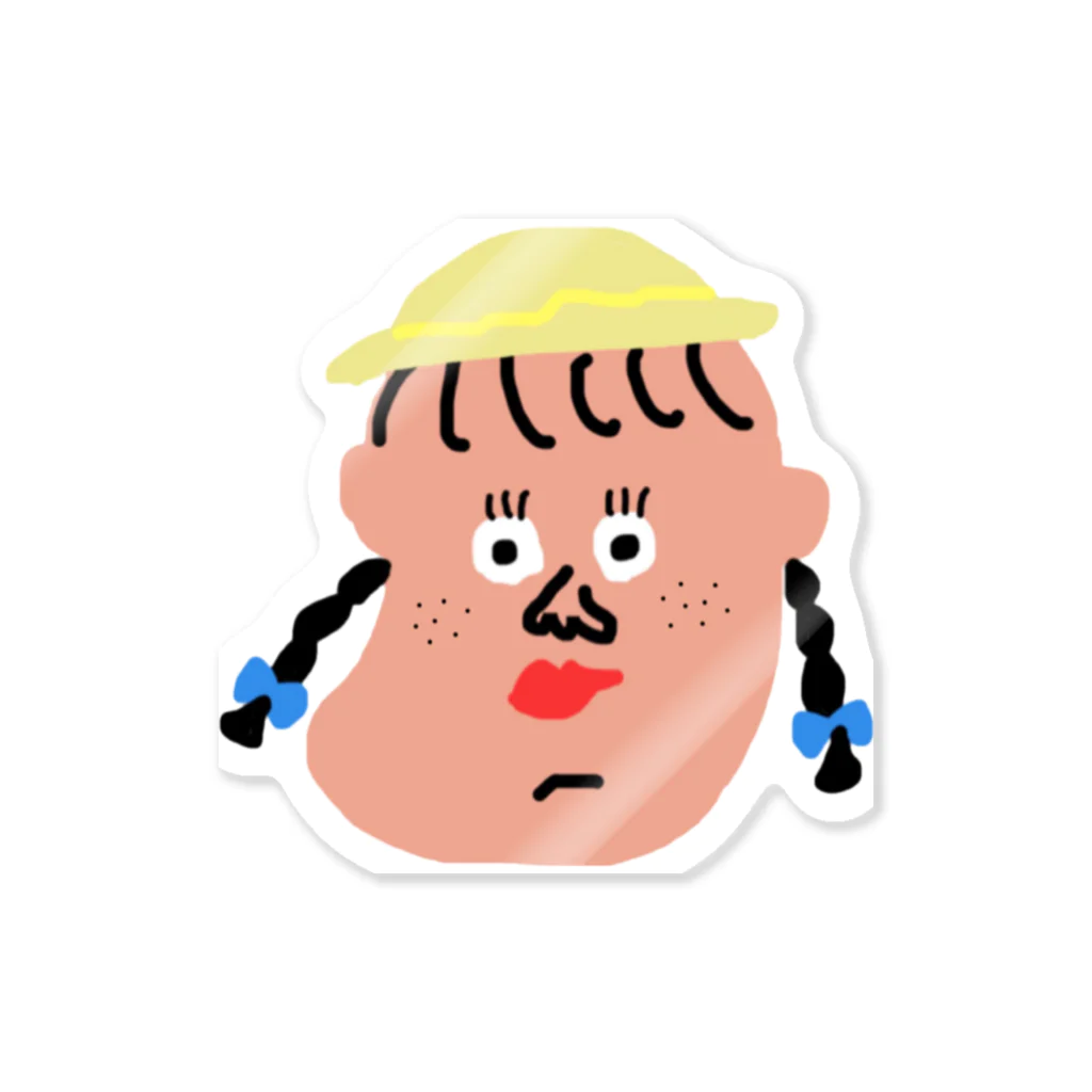 りーのジャガイモみたいな顔した女の子 Sticker