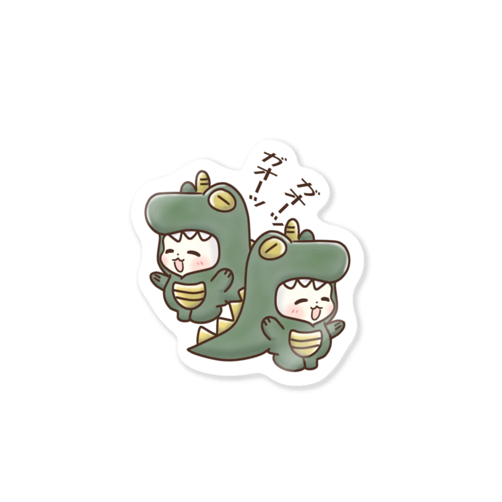 Chatoranの双子にゃんこの恐竜だよ～ Sticker