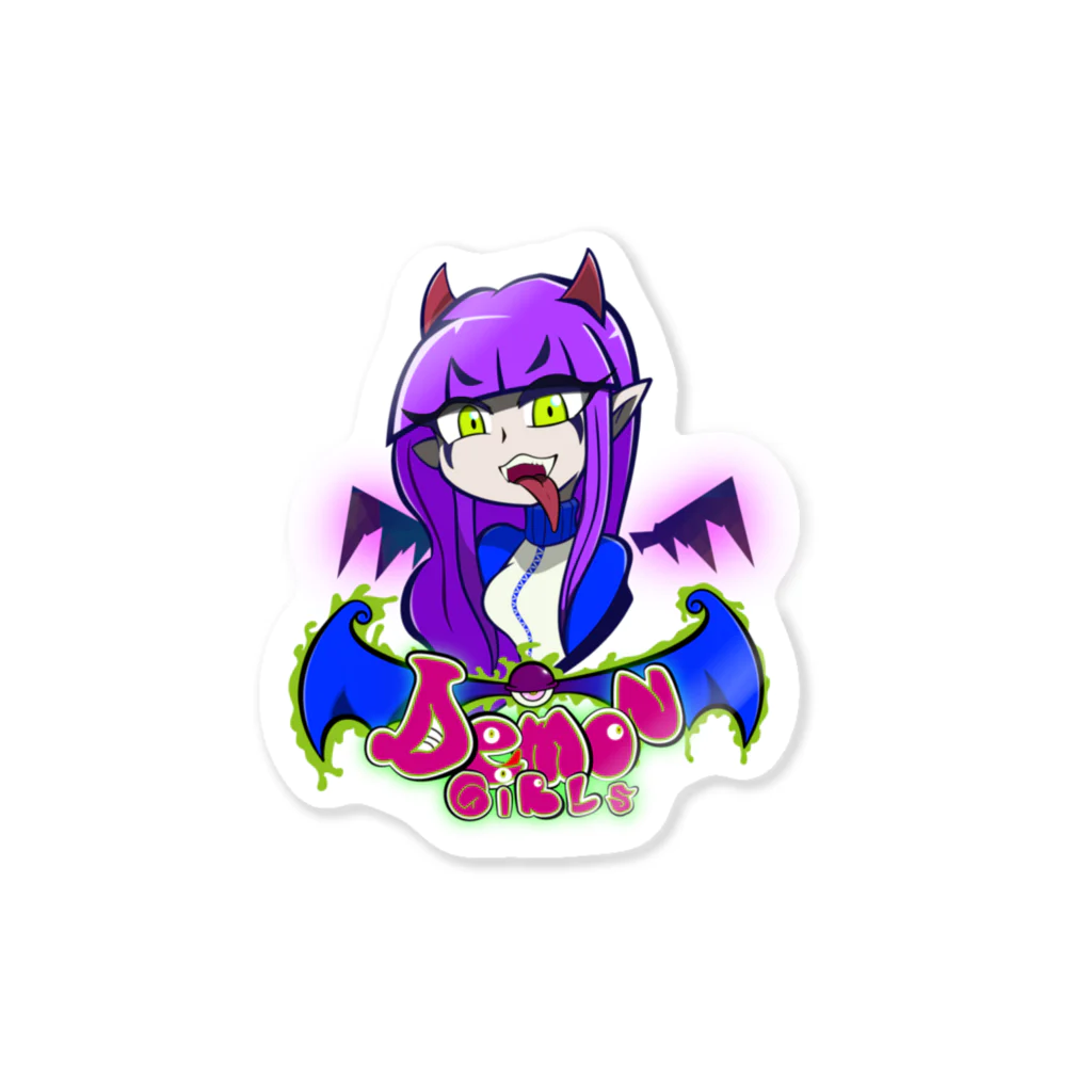 yoheiheyのdemon girls #2 Becca the crusher Sticker