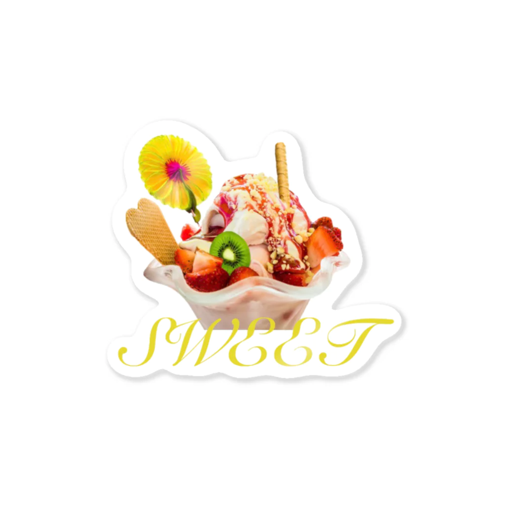 shop m'sのフルーツパフェT Sticker