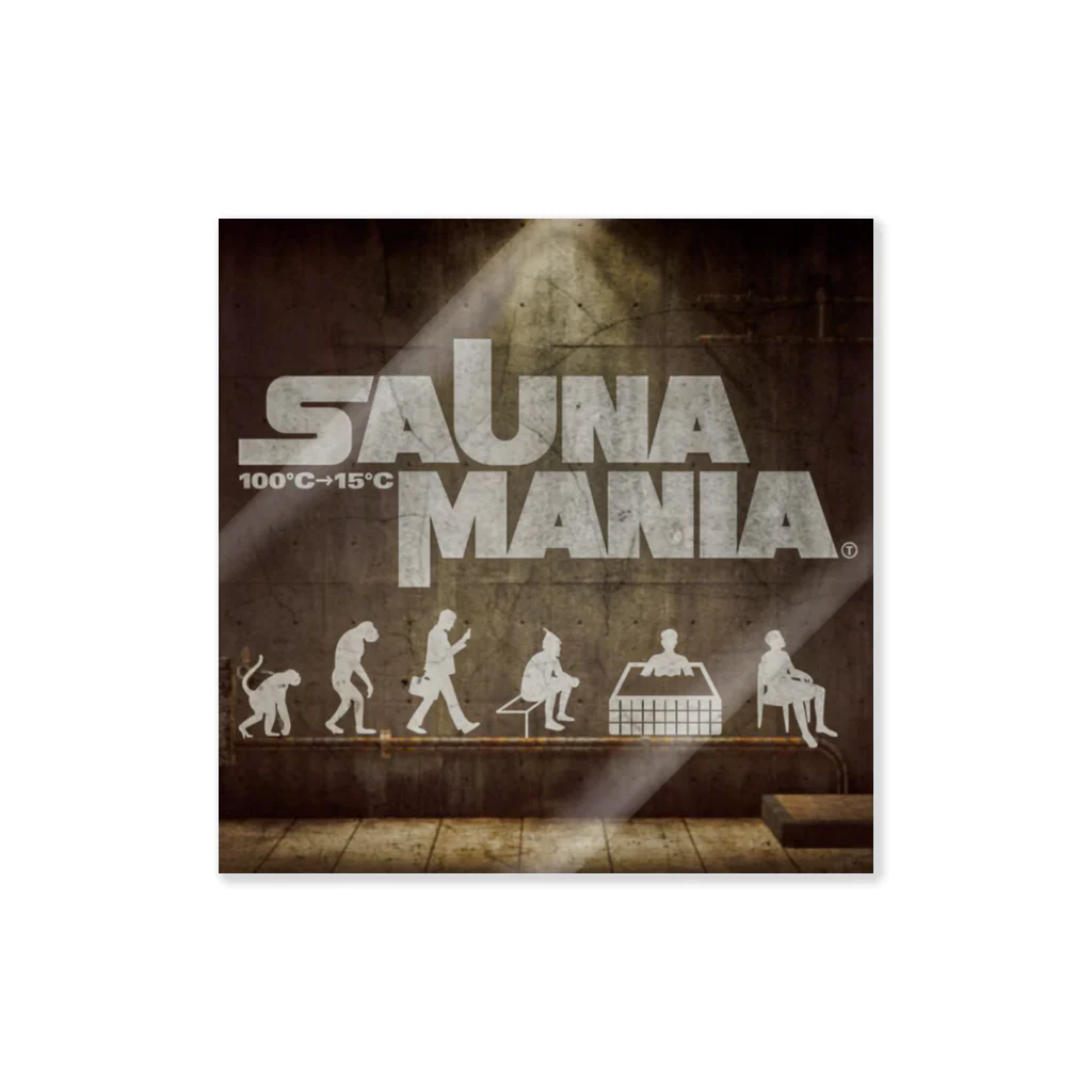 SAUNAMANIAのSAUNAMANIA ステッカー