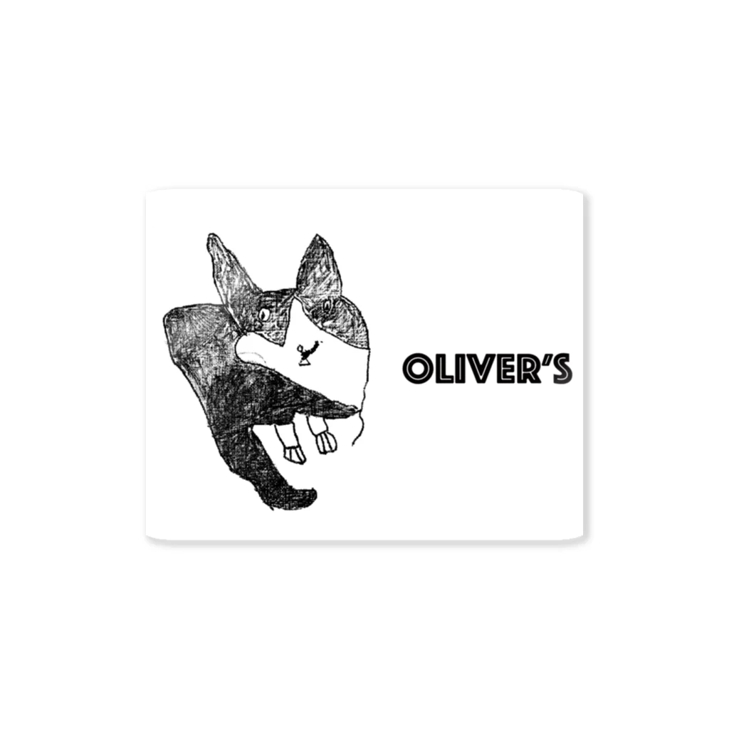 Oliver's のOliver's cat ステッカー