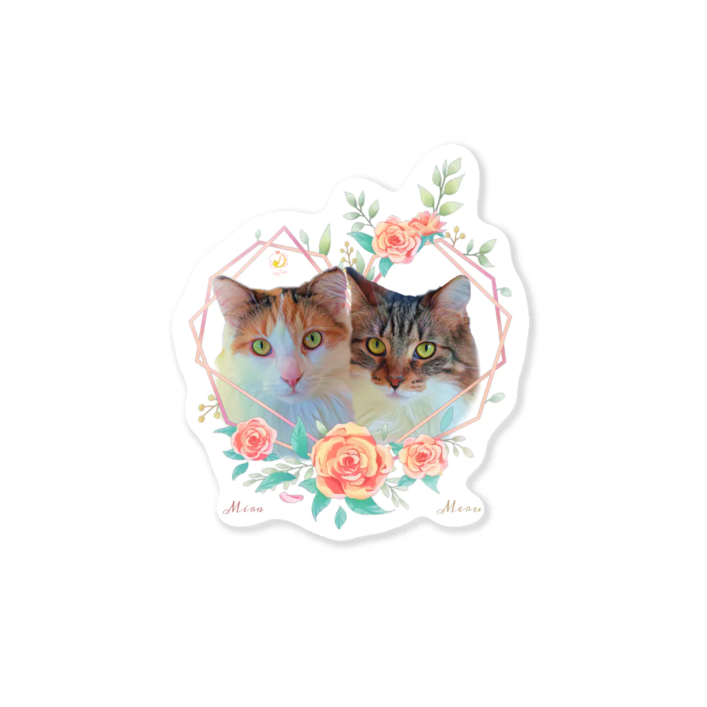 猫カフェラグドール（大阪難波）の猫カフェラグドールみらめるflower Sticker