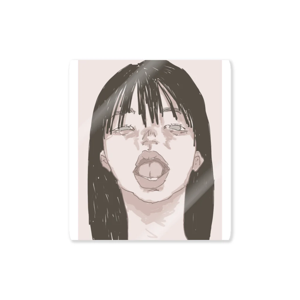 もりぐち🍃の喉が痛い時の絵 Sticker