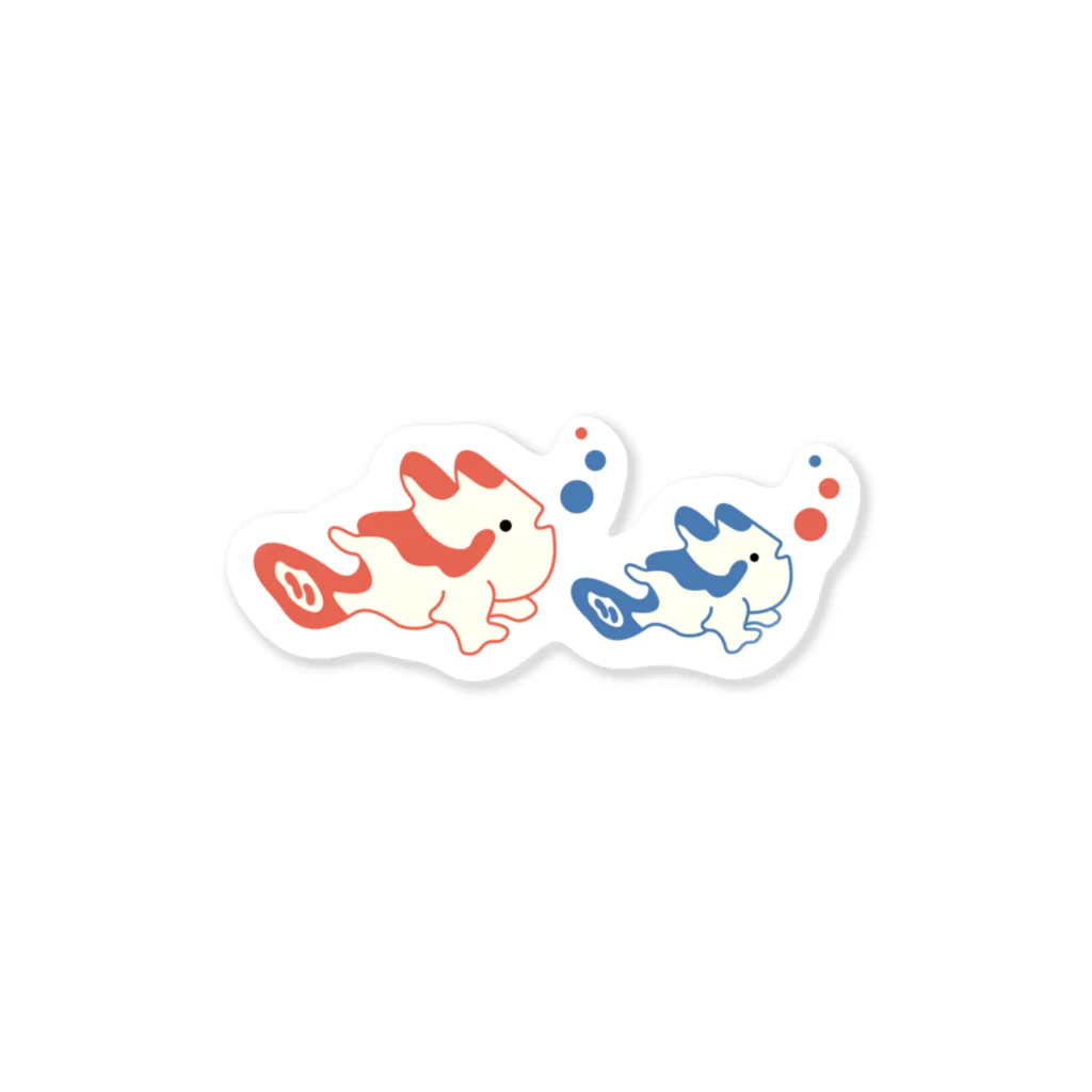 まいこ｜ほっこりイラスト🖌️の泡ぶくカエルアンコウ Sticker